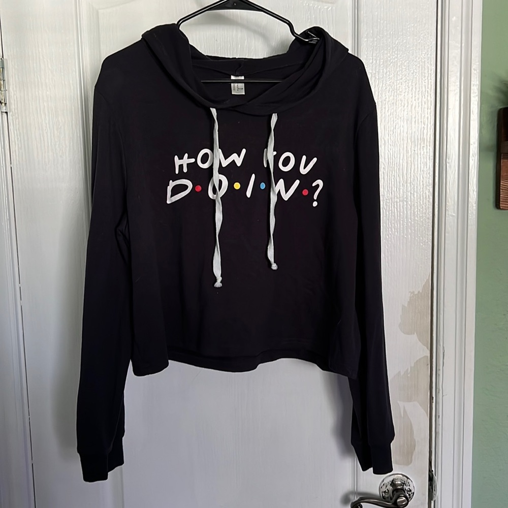 Friends cropped hoodie